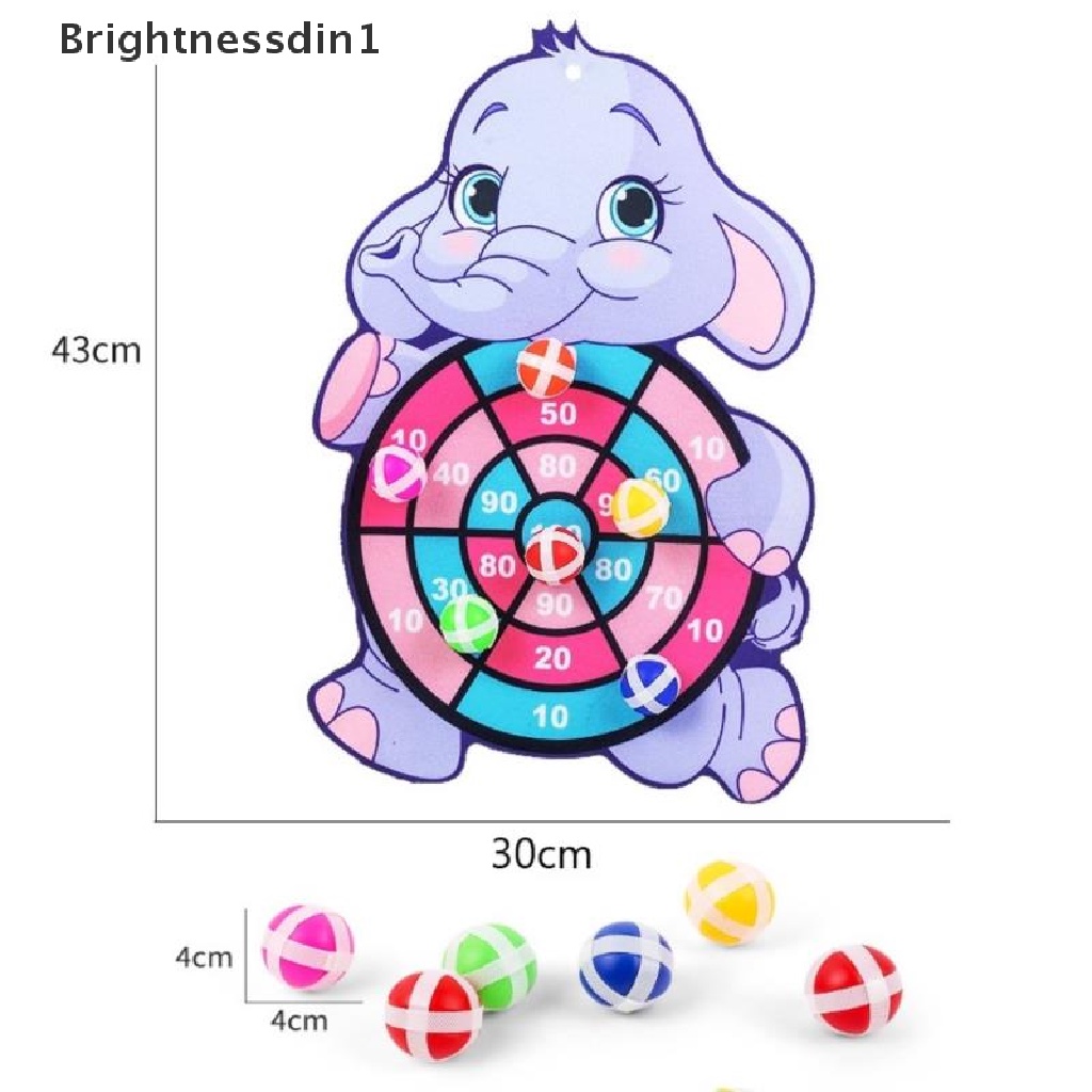 [Brightnessdin1] Target Sticky Ball Dartboard Lempar Pesta Olahraga Luar Ruangan Kain Mainan Papan Permainan Butik