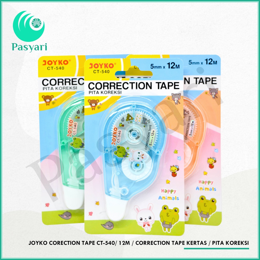 

JOYKO CORECTION TAPE CT-540/ 12M / CORRECTION TAPE KERTAS / PITA KOREKSI