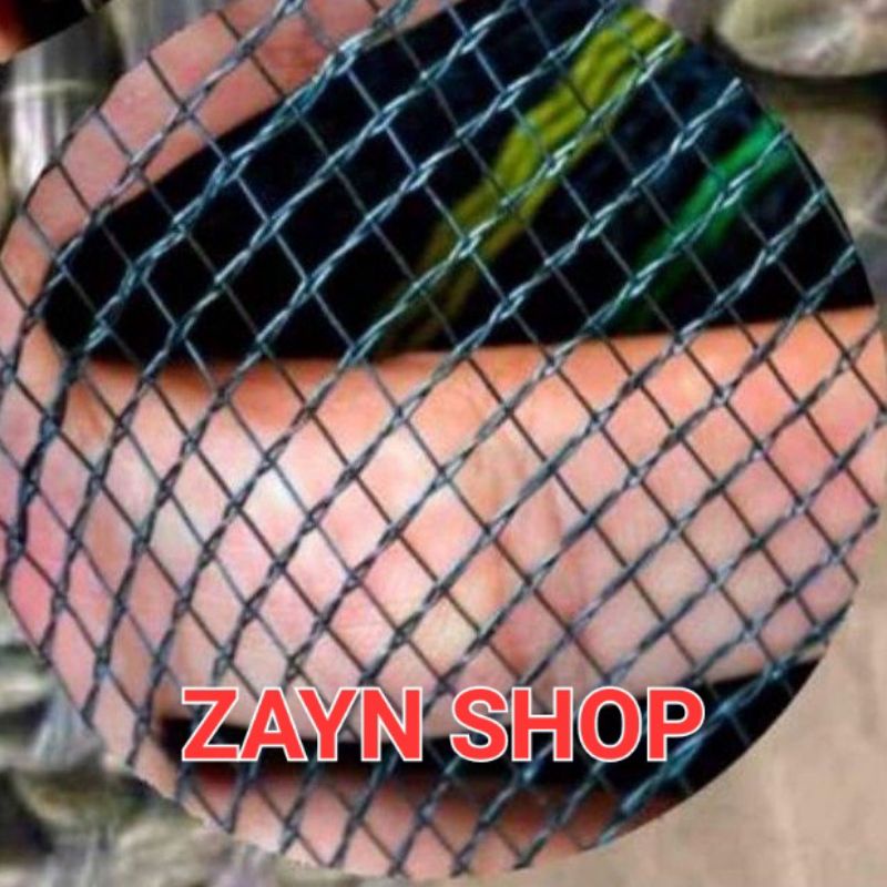 Jaring Waring Hitam Lebar 1,2 Meter Pagar Tanaman Jaring Kandang Ayam