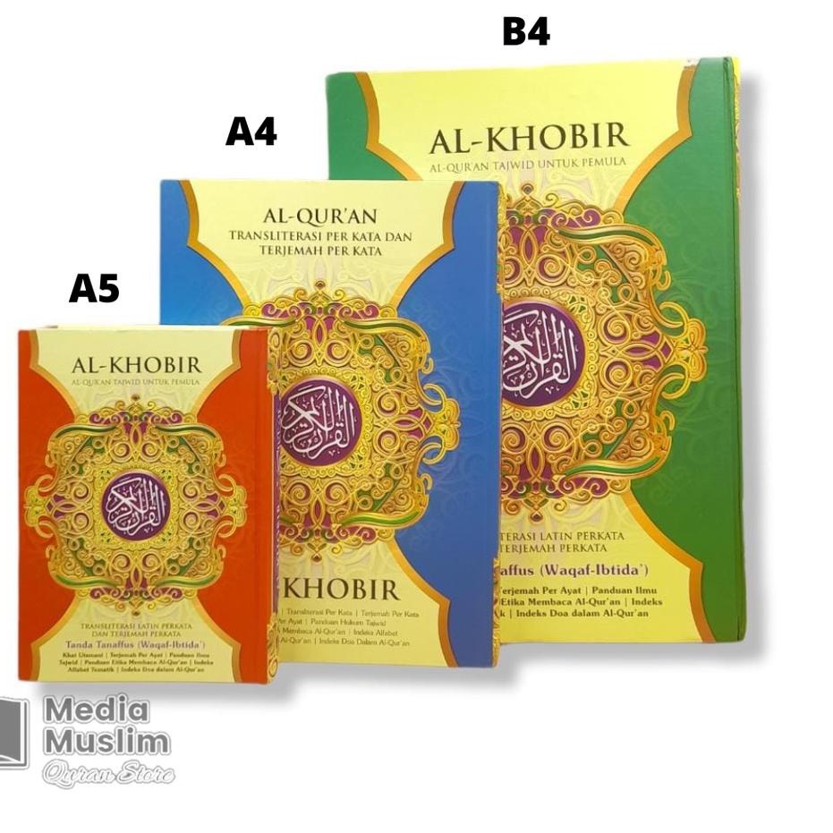 

AL-QUR'AN AL-KHOBIR B4 (UKURAN JUMBO) Terjemah Perkata ARAB & LATIN ORIGINAL ~