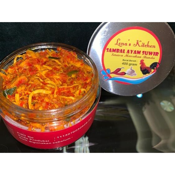 

❁ Ayam suwir pedas berat 400gram berat isi 200gram ✴