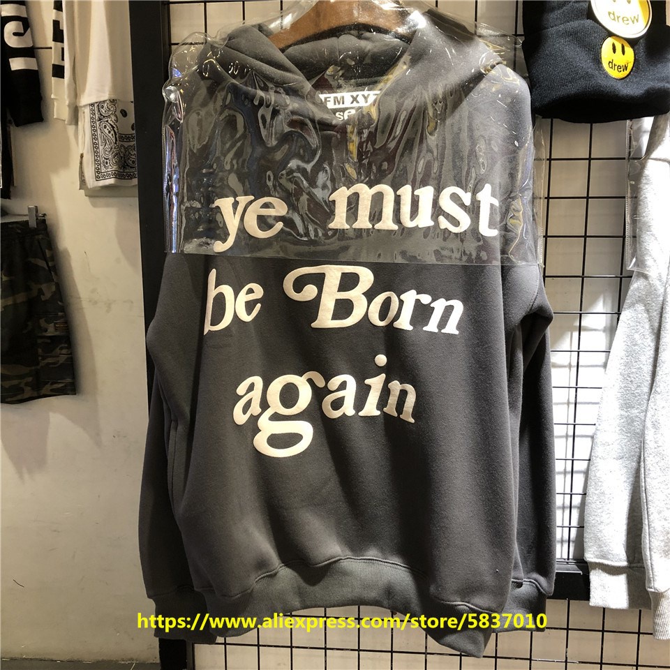 Kamu Harus Terlahir Kembali Hoodie CPFM XYZ Anak-anak Melihat Hantu Hoodies Ukuran Asia Kanye West K