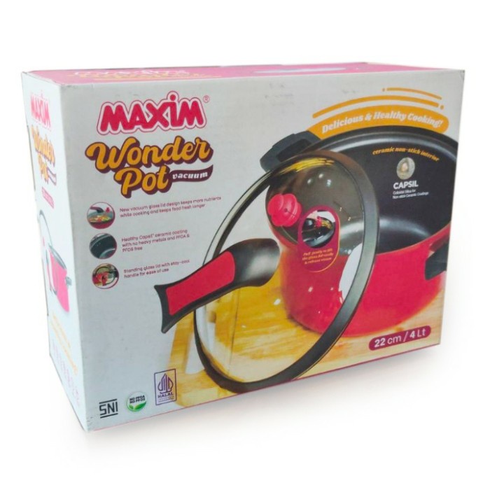 Wonder Maxim Pot Vacuum Panci Ungkep Serbaguna 4 Liter 4L 22cm
