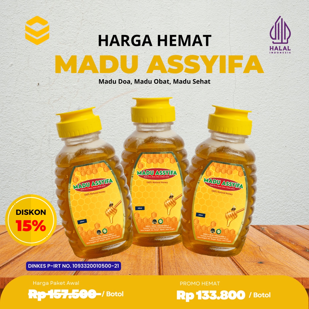 

PAKET HEMAT MADU 100% MURNI PRODUKSI SENDIRI KEMASAN 250 PREMIUM QUALITY