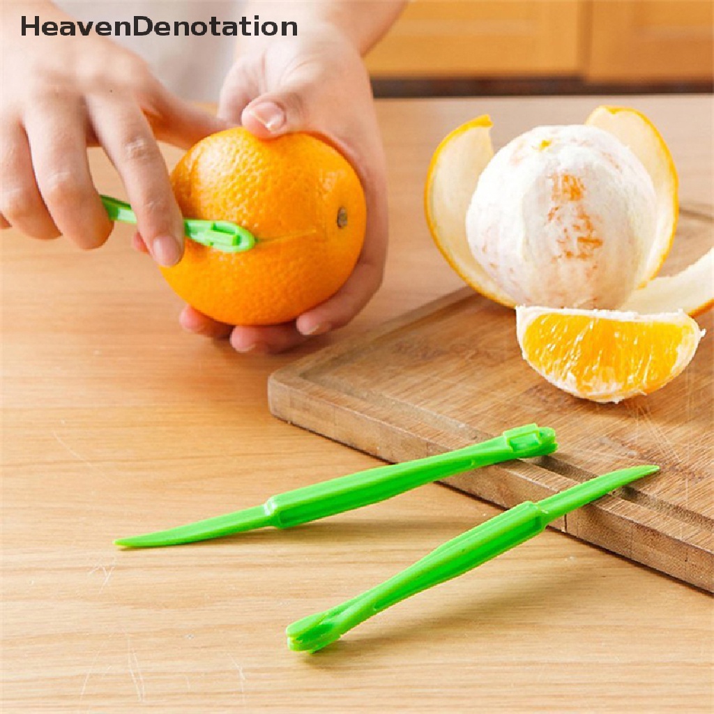 [HeavenDenotation] Alat Pengupas Kulit Jeruk Plastik Orange Peeler Citrus Remover Lemon Pemotong Kulit Jeruk HDV