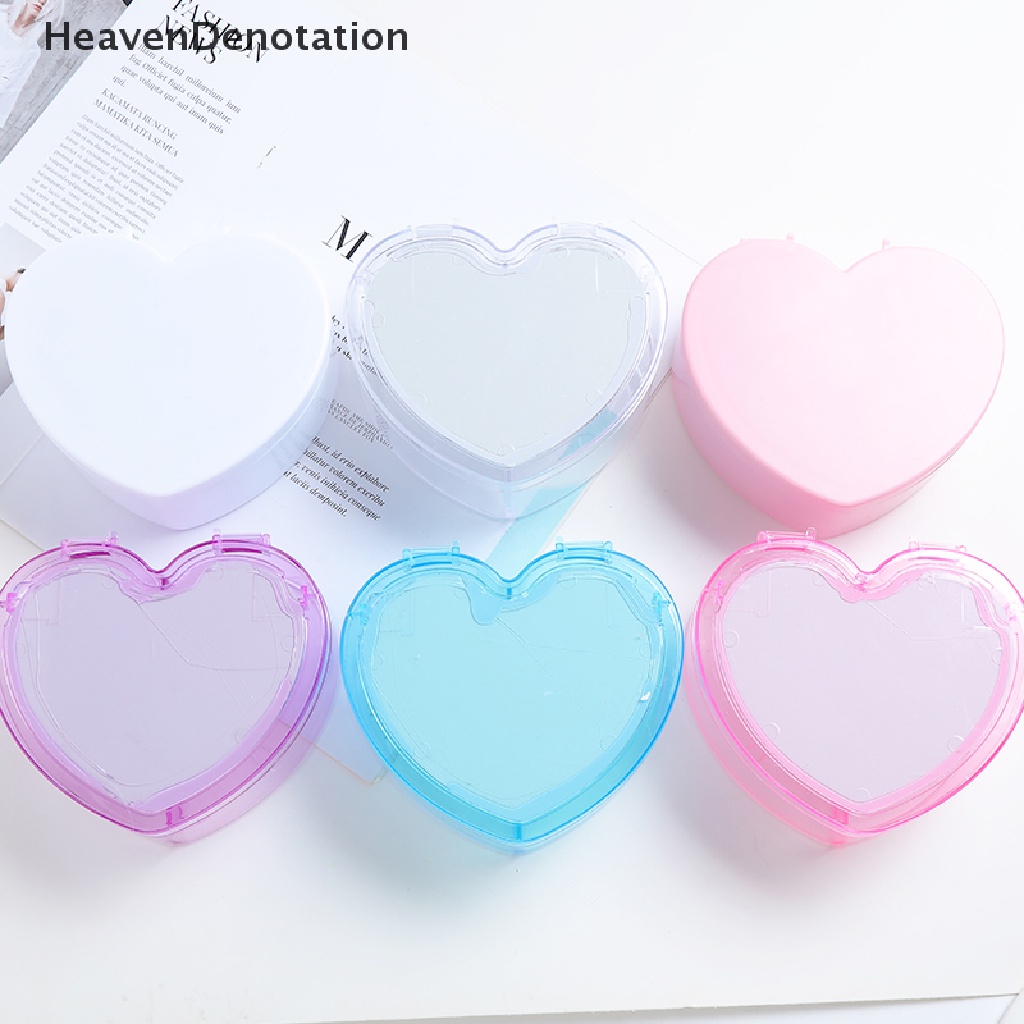 [HeavenDenotation] Kotak Penyimpanan Hati Merah Muda Perhiasan Desktop Jewelry Organizer Box Love Storage Box HDV