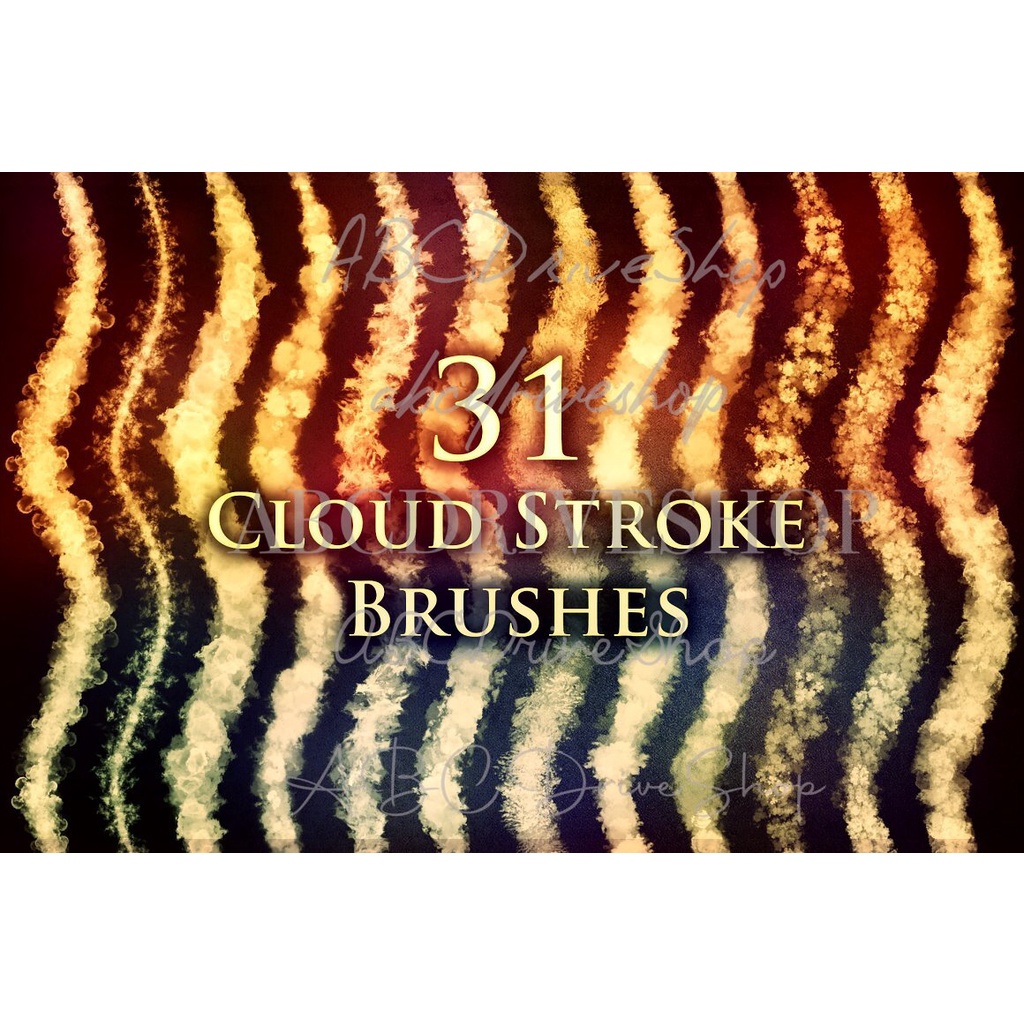 Procreate Brush - 31 Cloud Stroke Brushes