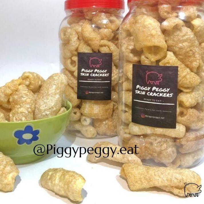 

✹ Krubi Piggy Peggy / Kerupuk Kulit Babi / Piggy Skin Crackers toples 3L ▼