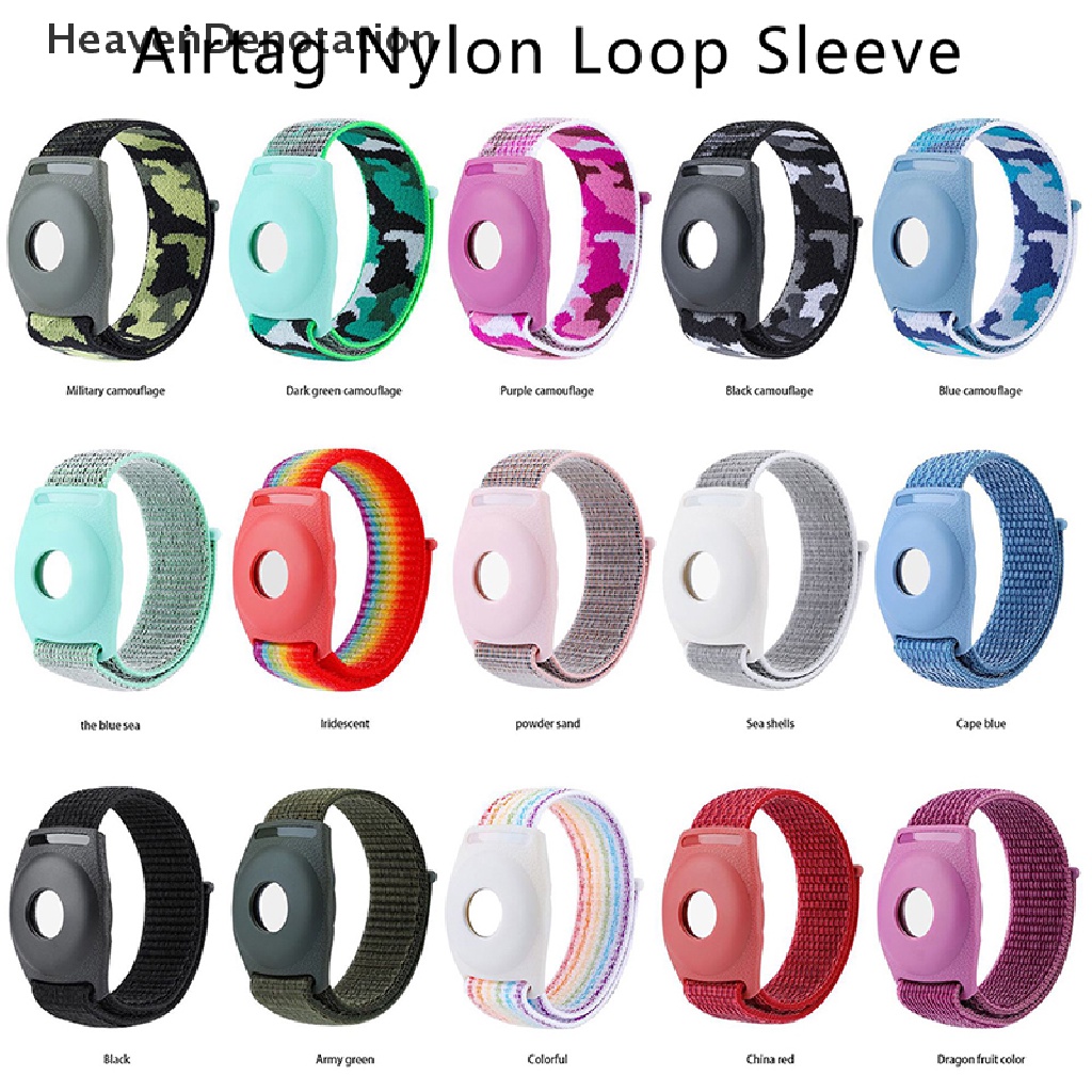 [HeavenDenotation] Gps Tracker Case Untuk Apple Airtags Case Pelindung Anti Hilang Dengan Gelang Nilon HDV