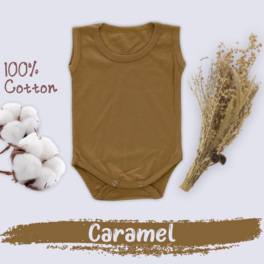 Baju Bayi Jumper Kutung Singlet Yukensi Bodysuits 100% soft Natural cotton