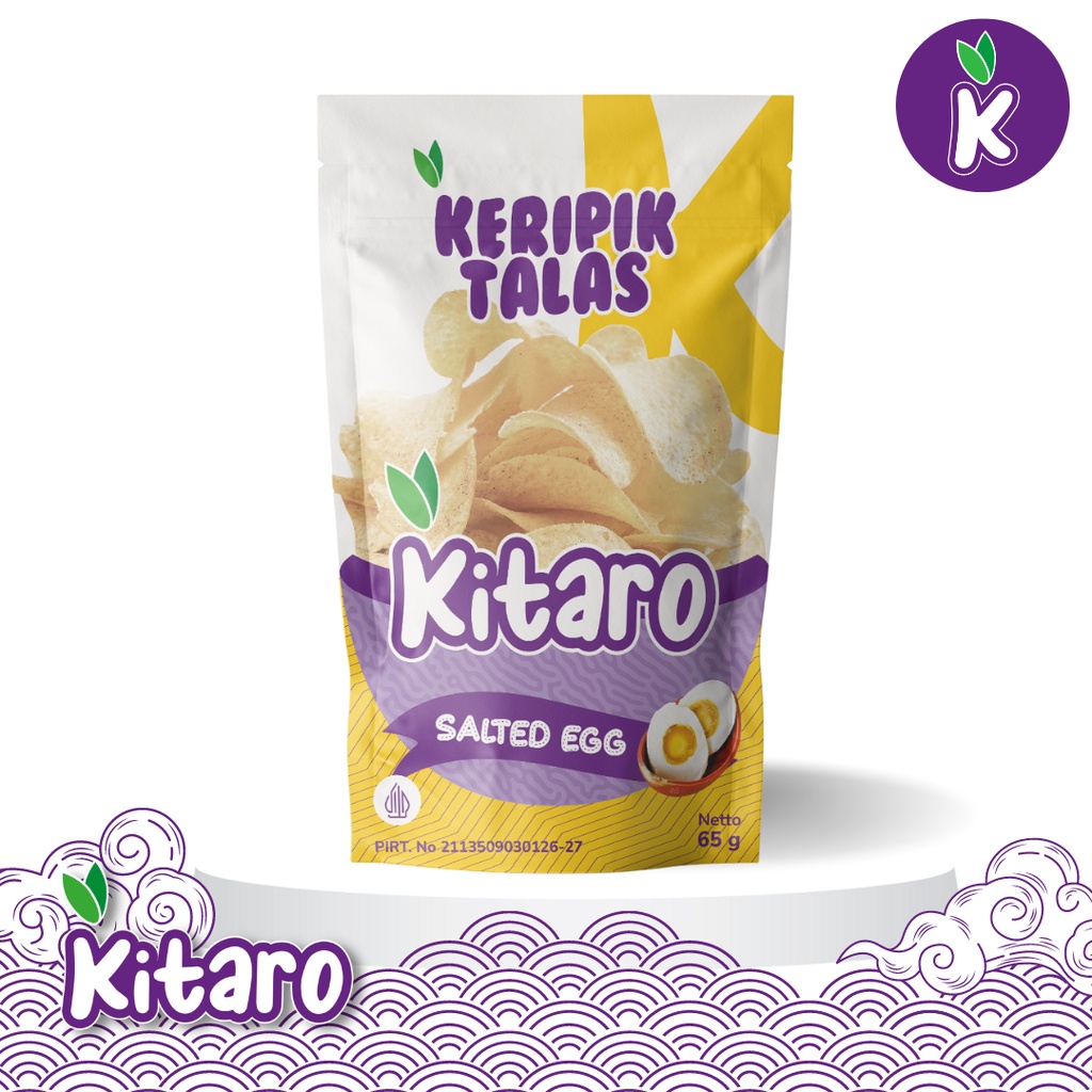 

Kitaro Chips Salted Egg 65g (Keripik Talas Kriuk)