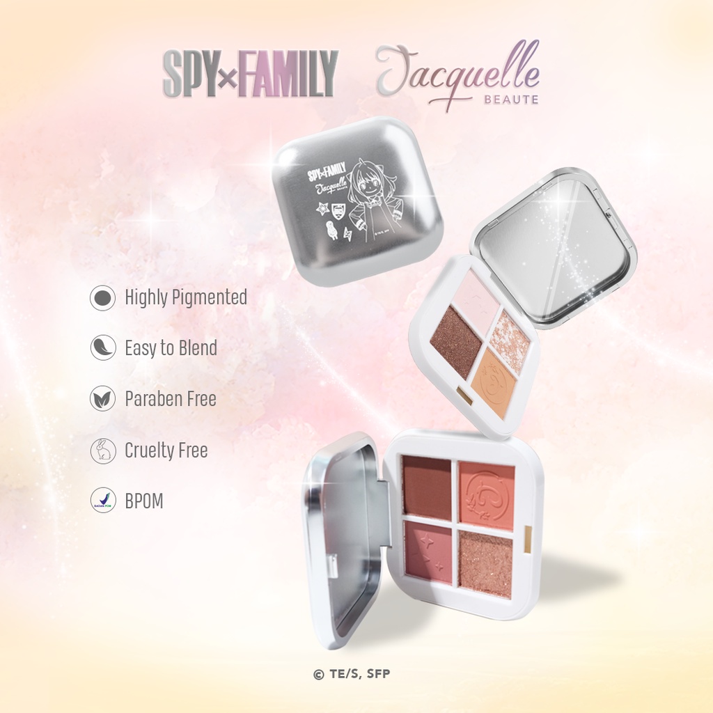 PROMO Jacquelle Eyeshadow Palette SPY X FAMILY Collection - Eyeshadow Nude Rose/Nude Brown