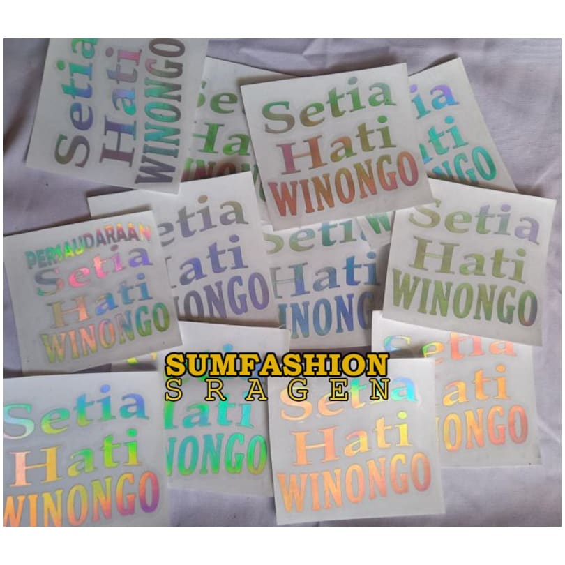 [COD] Sticker timbul - Stiker PSHW/SH winongo/pencak silat/SH Winongo