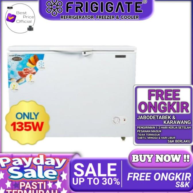 CHEST FREEZER FRIGIGATE CF-300LV CF 300LV FREEZER BOX 300 LITER 135 W
