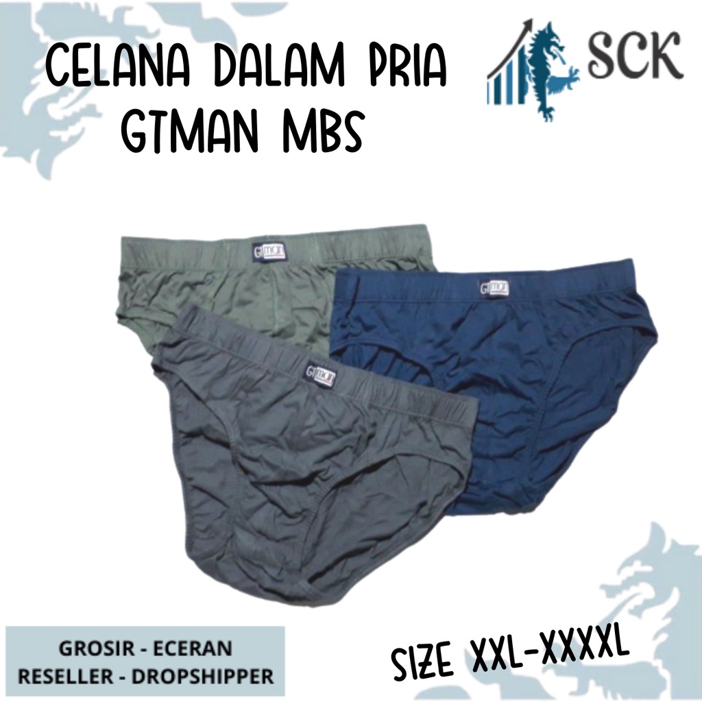 [ISI 1] CD Pria GT-MAN MBS Ukuran JUMBO Bahan Katun - sckmenwear GROSIR