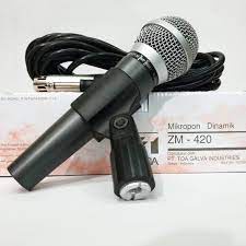 MIC TOA ZM 420 KABEL MIKROFON TOA ORIGINAL 420