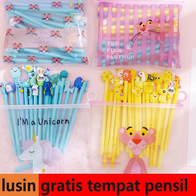

Paling Diminati 1 SET PULPEN GEL MOTIF FREE TEMPAT PENSIL TRANSPARAN UNICORN AA28 PGS