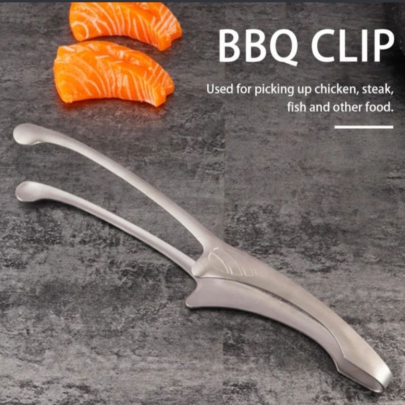 Capitan Daging Multifungsi Stainless Steel Clip BBQ