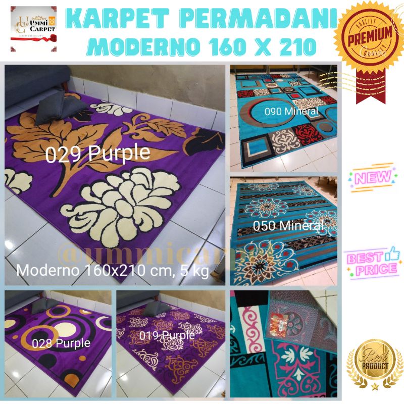 karpet moderno permadani 160x210 motif minimalis modern