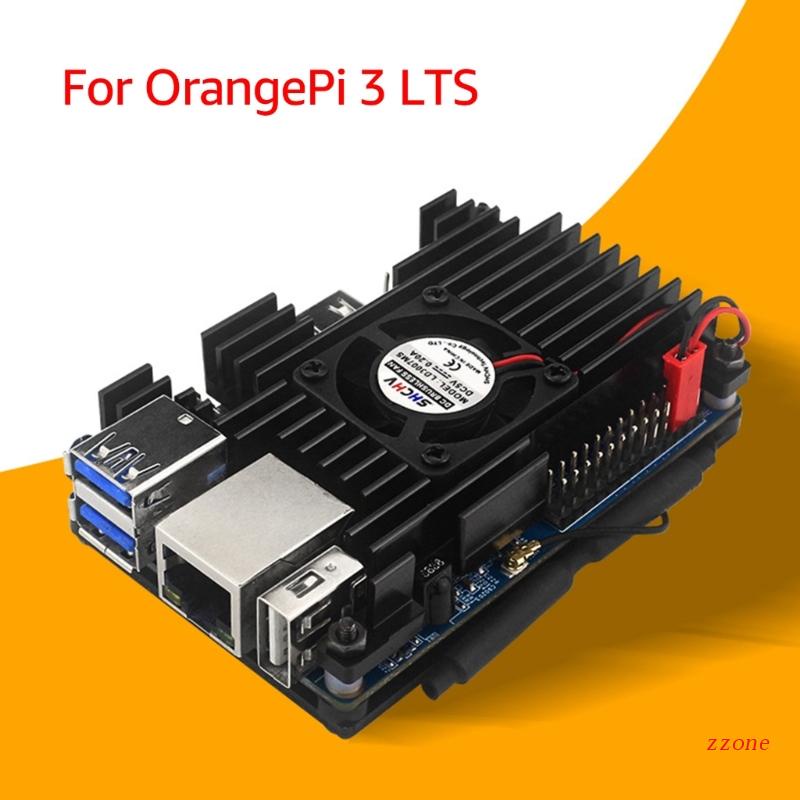 Zzz Case Untuk Orange Pi 3lts Aluminium Alloy Shell Kotak Melindungi Kandang Dengan Kipas Pendingin Untuk Orange Pi 3lts Heatsink Ca