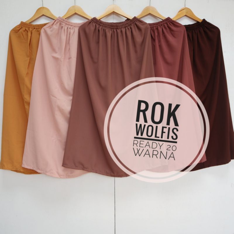 Rok Wolfis Premium/Rok Panjang All Size/Kota Makassar