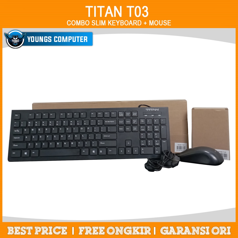 TITAN T03 Slim Keyboard + Mouse