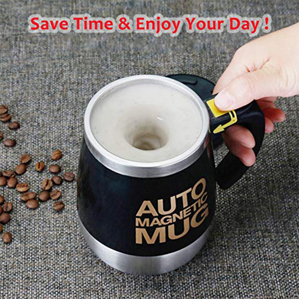 400ml Otomatis Self Stirring Mug Stainless Steel Kopi Teh Mixing Cup Mixer Penyimpanan Air Termal Menyajikan Cangkir Pasokan