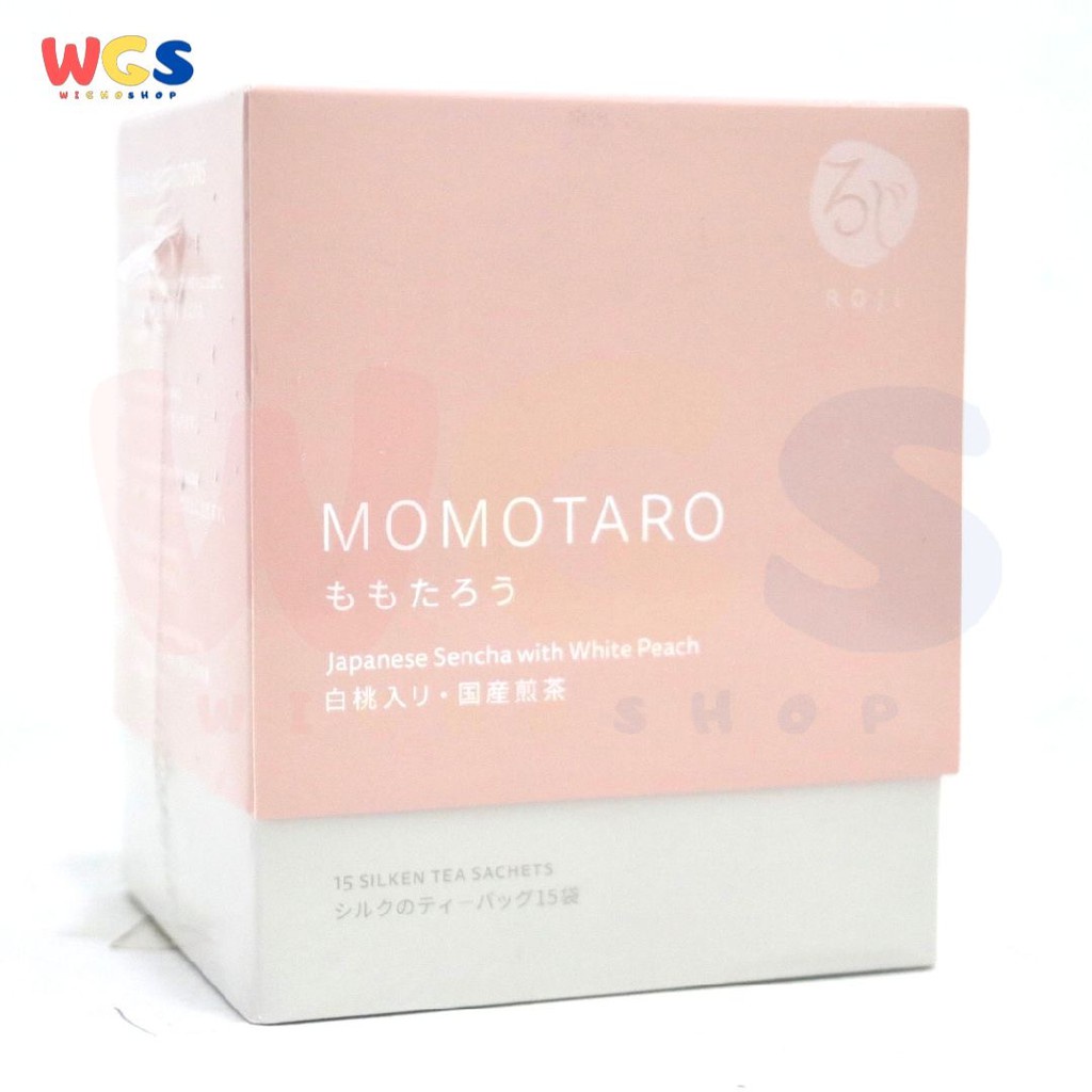 Roji Tea Bag Momotaro Japanese Sencha with White Peach 15 Sachets / Box