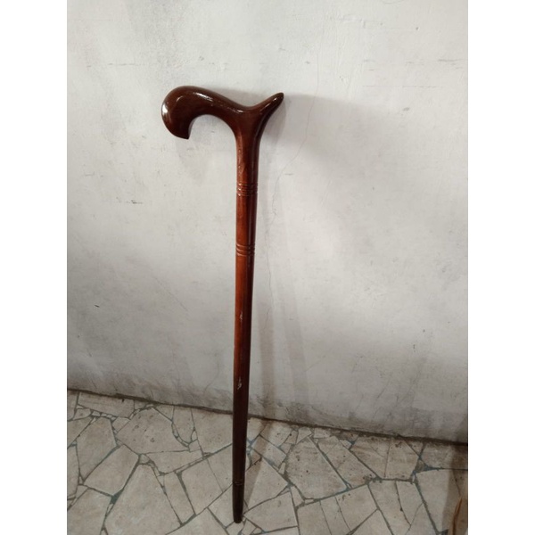 tongkat dari kayu jati (teken)