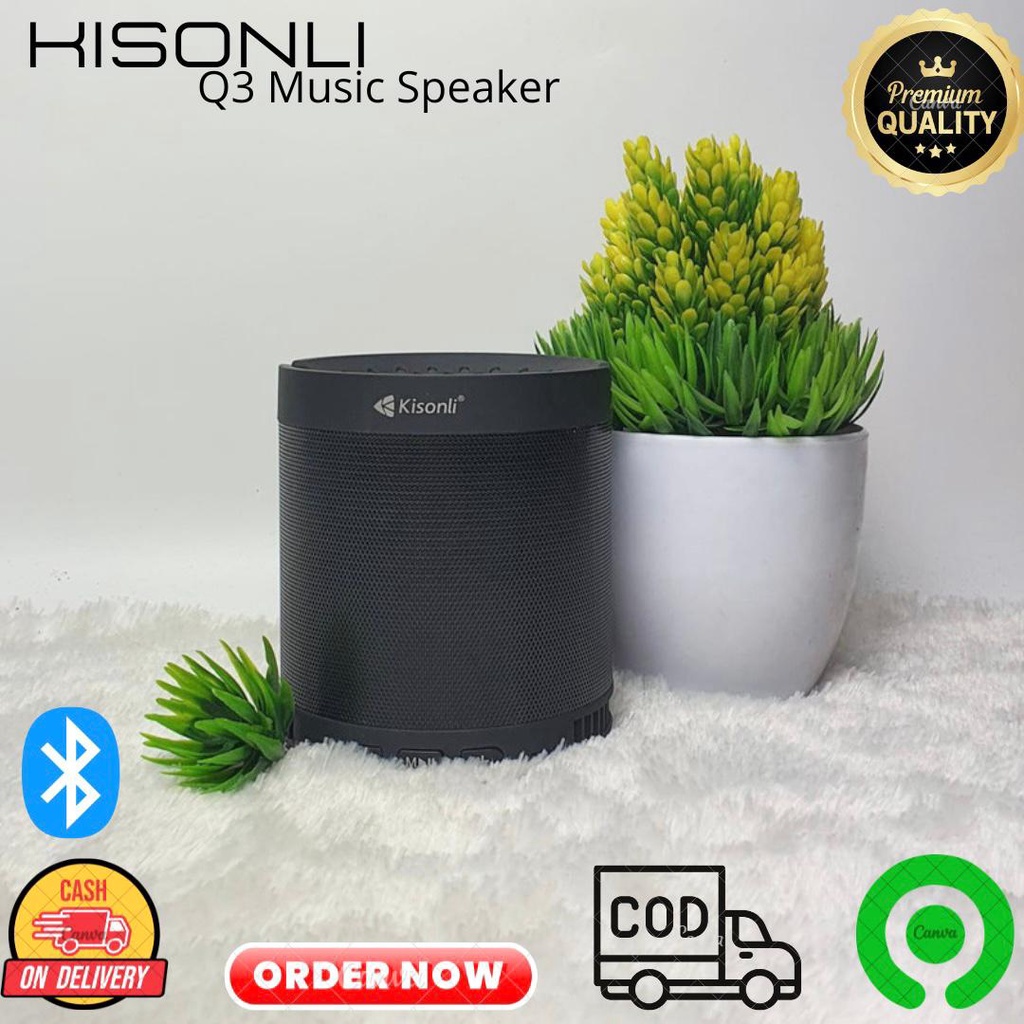 SPEAKER SPEKER PORTABLE BLUETOOTH WIRELESS KISONLI Q3 4 INCH