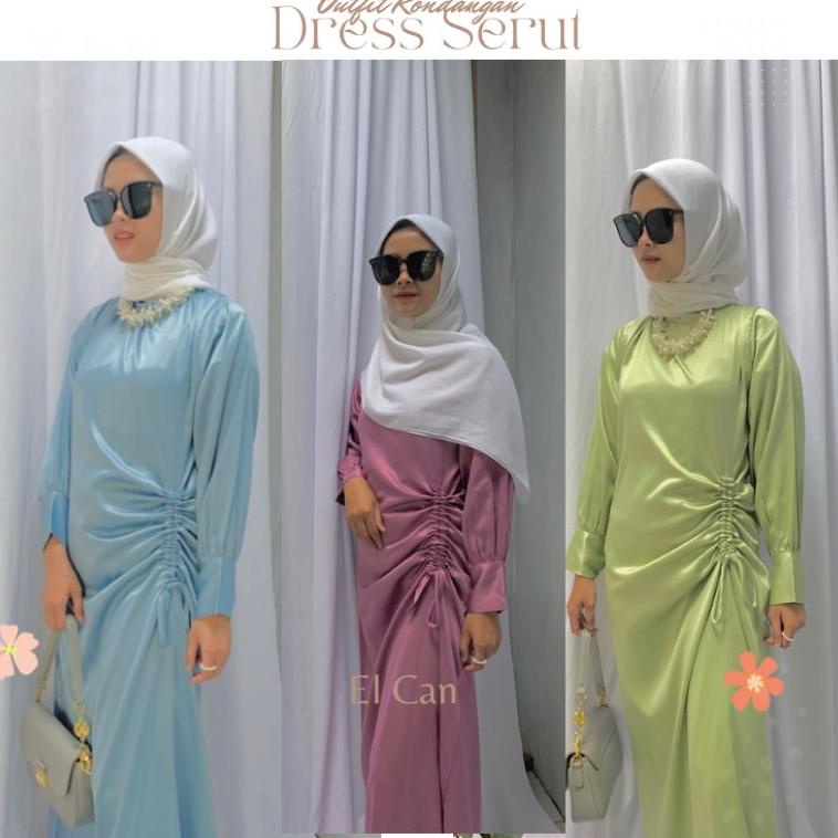 REKOMENDASI Dress satin simpel / dress velvet simpel / dress kondangan satin velvet / dress kondanga