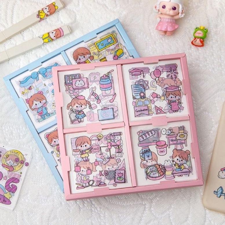 

C28 stiker 2D viral waterproof lucu motif karton 1box 100lembar PROMO ⟳