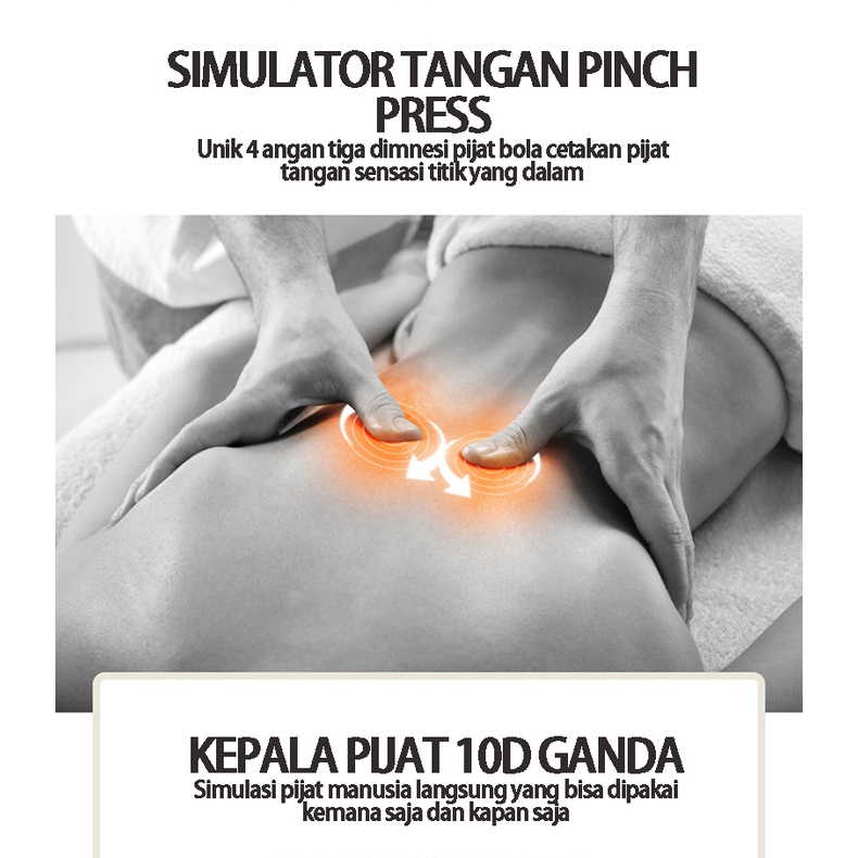 Pijat Mobil, Pijat Multifungsi Untuk Tulang belakang leher, punggung, pinggang, leher dan bahu