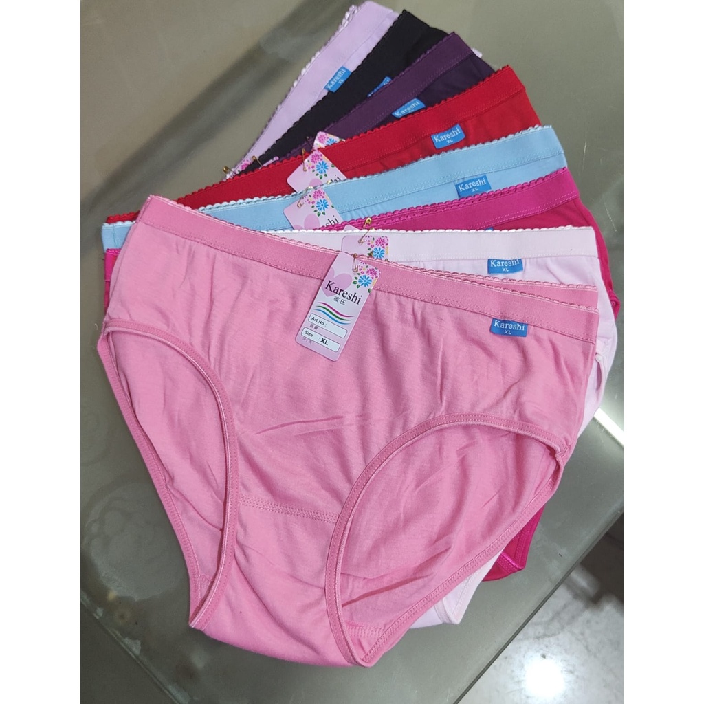 6 Pcs Celana Dalam Perempuan CD Wanita Dewasa Kareshi Karet Lebar Art 9905 TOKO KEANULOVA