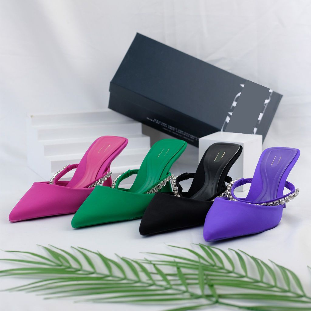 [7.7 Boombastis Sale⚡] - SEPATU WANITA MULES HIGH HEEL ZS427 PREMIUM IMPORT