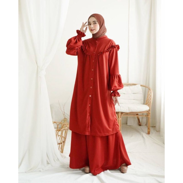 One Set Tunik Rok Fashion Wanita Muslimah