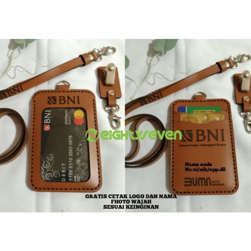 

⭐⭐⭐⭐⭐(TERMURAH&BERKUALITAS) NAME TAG KULIT 100% ASLI BANK BNI CUSTOM NAMA DAN LOGO PERUSAHAAN