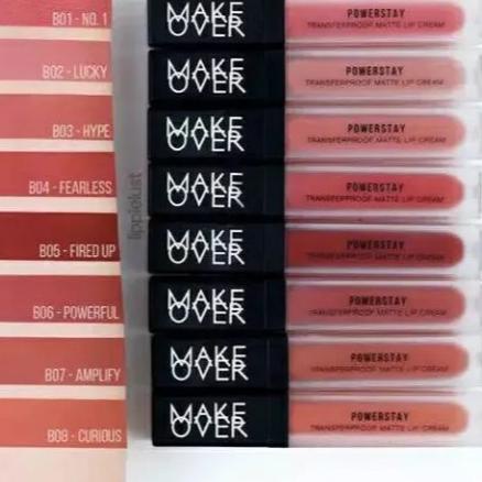 ▼ MakeOver Powerstay Transferproof Lipcream Matte Lip Cream Original Make Over Limited Nude Edition 