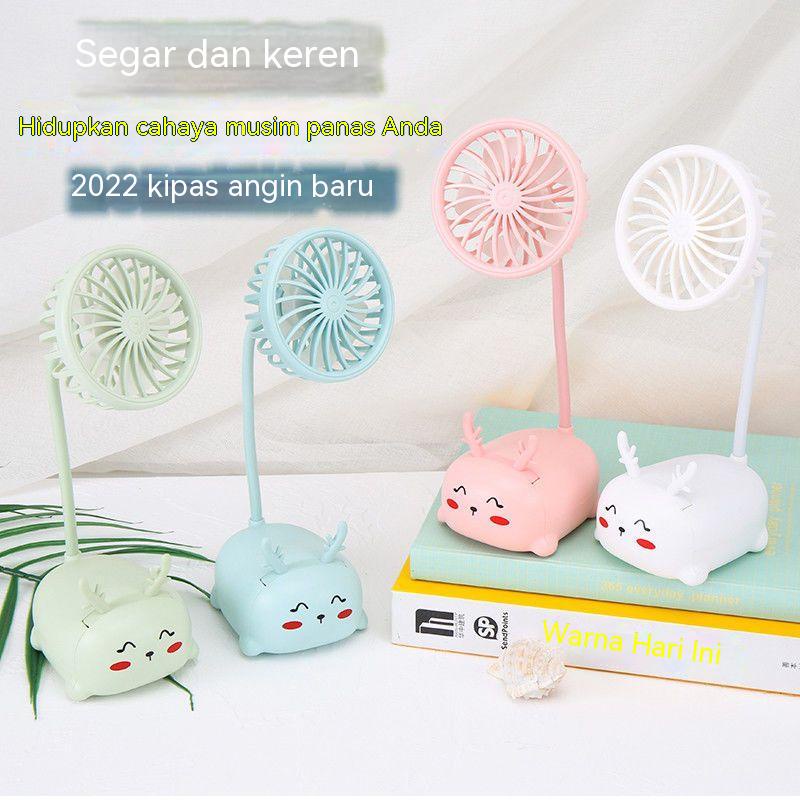 Versi Korea Piggy/Kipas Angin Kecil/Kartun Lucu/Kipas Angin/Siswa/Kelas/Asrama/Portabel/USB Mini/Kip