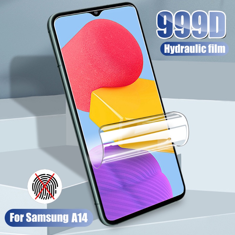 Film Hidrogel TPU Lembut Anti Gores Full Cover Pelindung Layar Ponsel Bebas Gelembung Ultra Jernih Untuk Samsung Galaxy A14