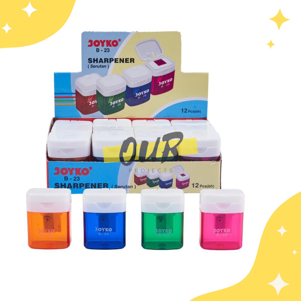 

RAUTAN/ SHARPENER/ PERUNCING JOYKO B-23, B-23 PASTEL