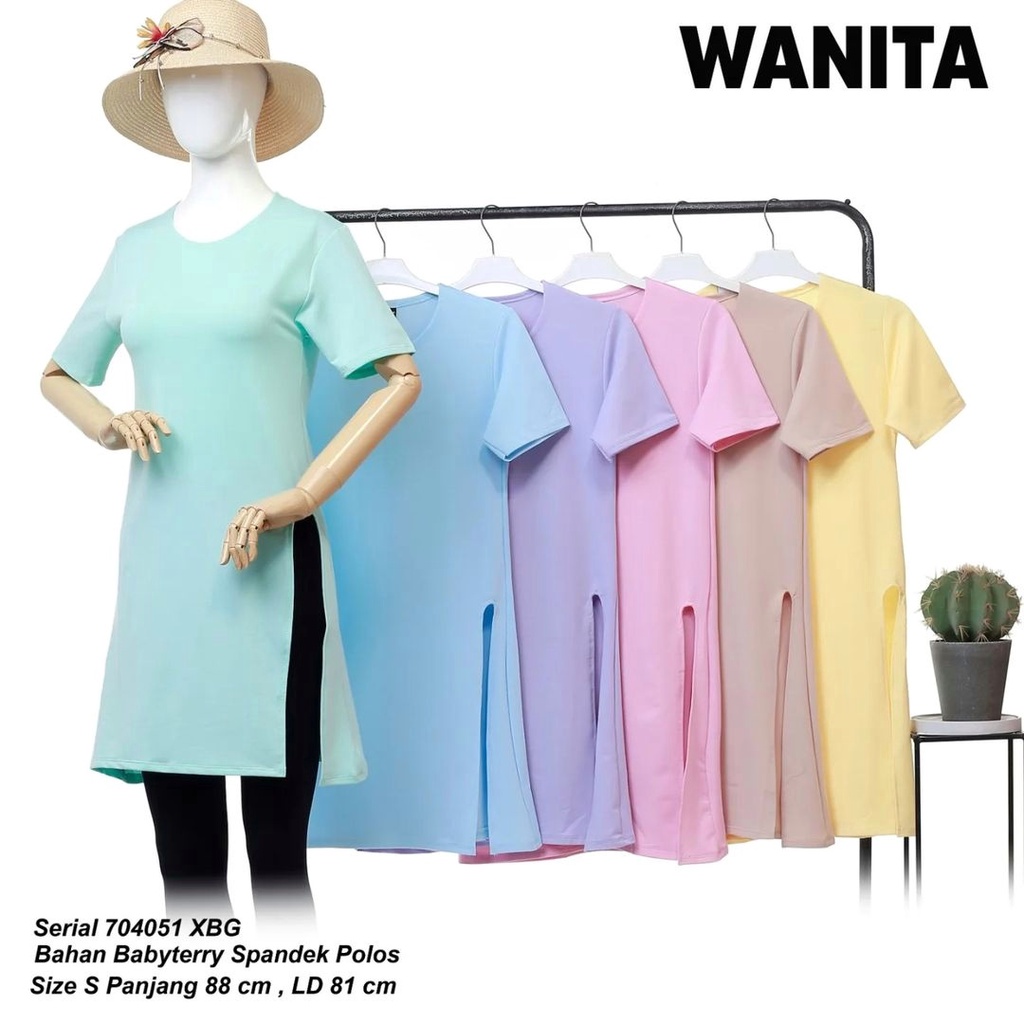 Dress Kaos Wanita Korean Style Kaos Sexy Cewek Polos Import Kekinian Terbaru