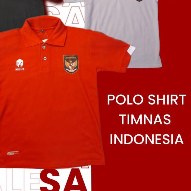 ✥ POLOSHIRT TIMNAS INDONESIA 2022 / BAJU TIMNAS INDONESIA ( pilihan logo garuda sablon dan bordir ) 