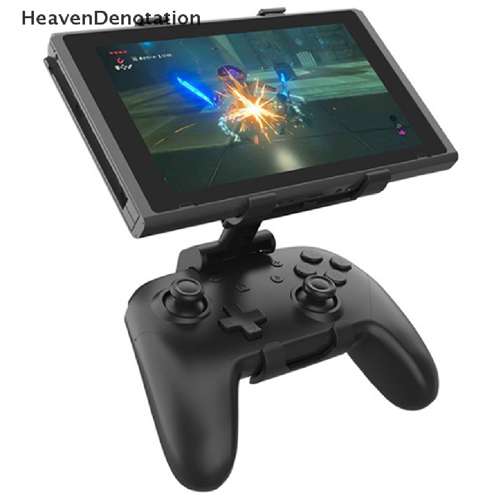 [HeavenDenotation] Untuk Nintendo Switch Pro Controller Holder Adjustable Clip Mount Untuk Nintendo Switch Saklar Lite Konsol Game Aksesoris HDV