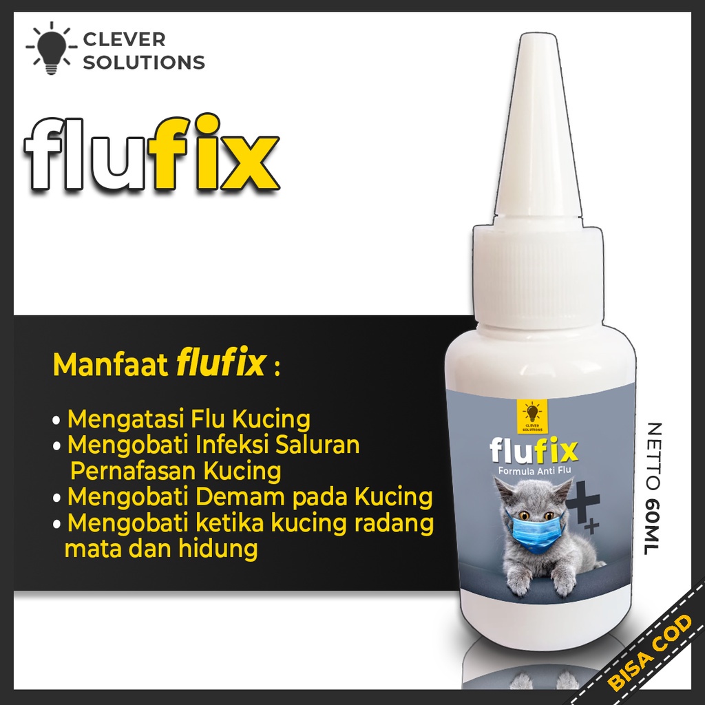 Obat Flu Batuk Demam Pilek Kucing FLUFIX Flucat Doxy