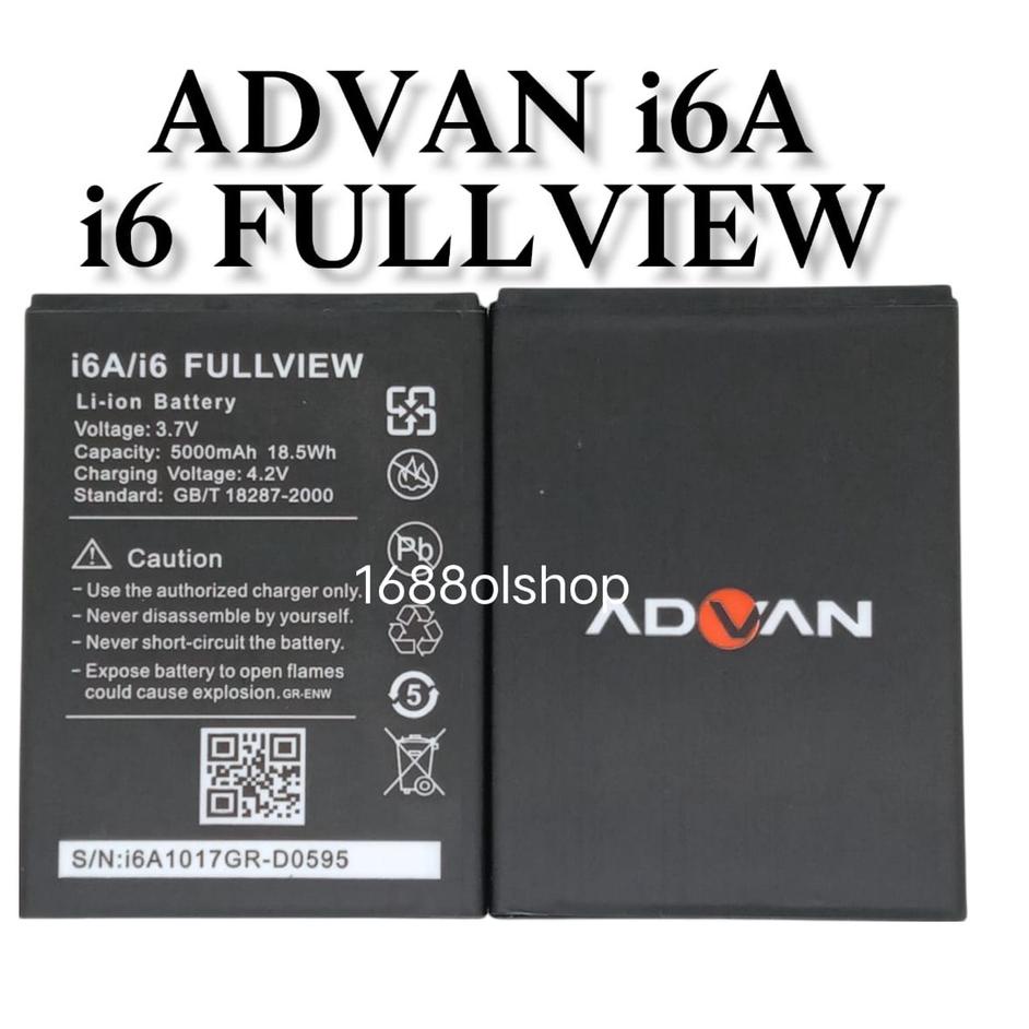 Baru Puas Baterai Advan i6A Advan i6 Fullview Advan i6A Full view Battery Batre Batere