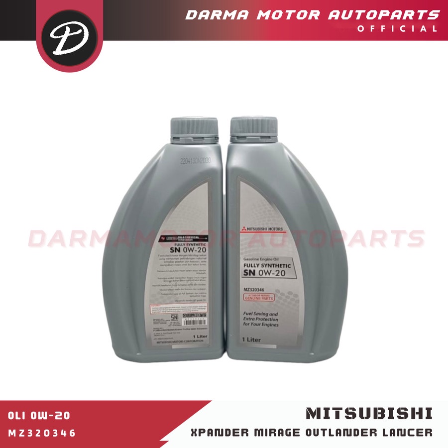 OLI 0W-20 ASLI MITSUBISHI MZ320346 ORI XPANDER MIRAGE OUTLANDER LANCER