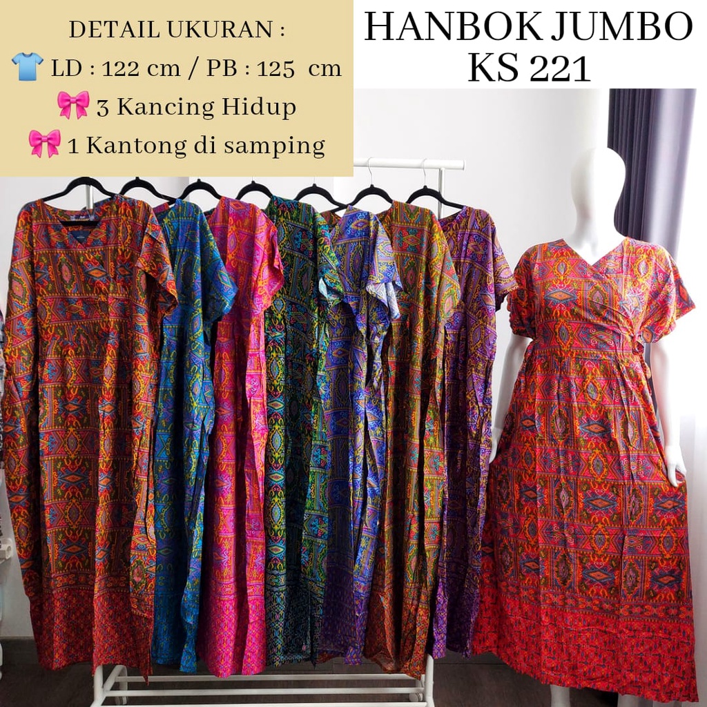 Daster Hanbok JUMBO Batik Kudamas KS-222