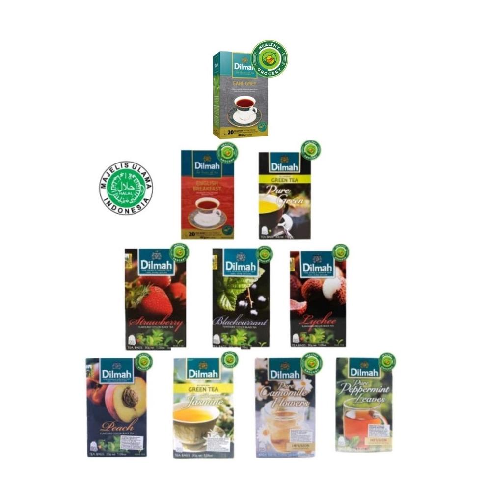 

[Brand] Dilmah All Varian Tea Bags Teh Hitam Celup Tanpa Amplop ,.,.,.,.,.,