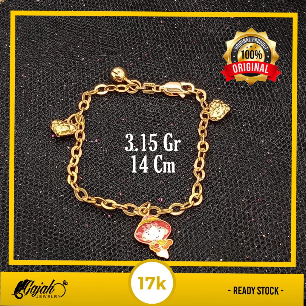 Gelang anak emas 17k - 3.15 gr kadar 750 - 4123